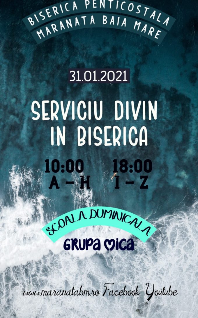 Serrviciu divin în biserică - 31.01.2021